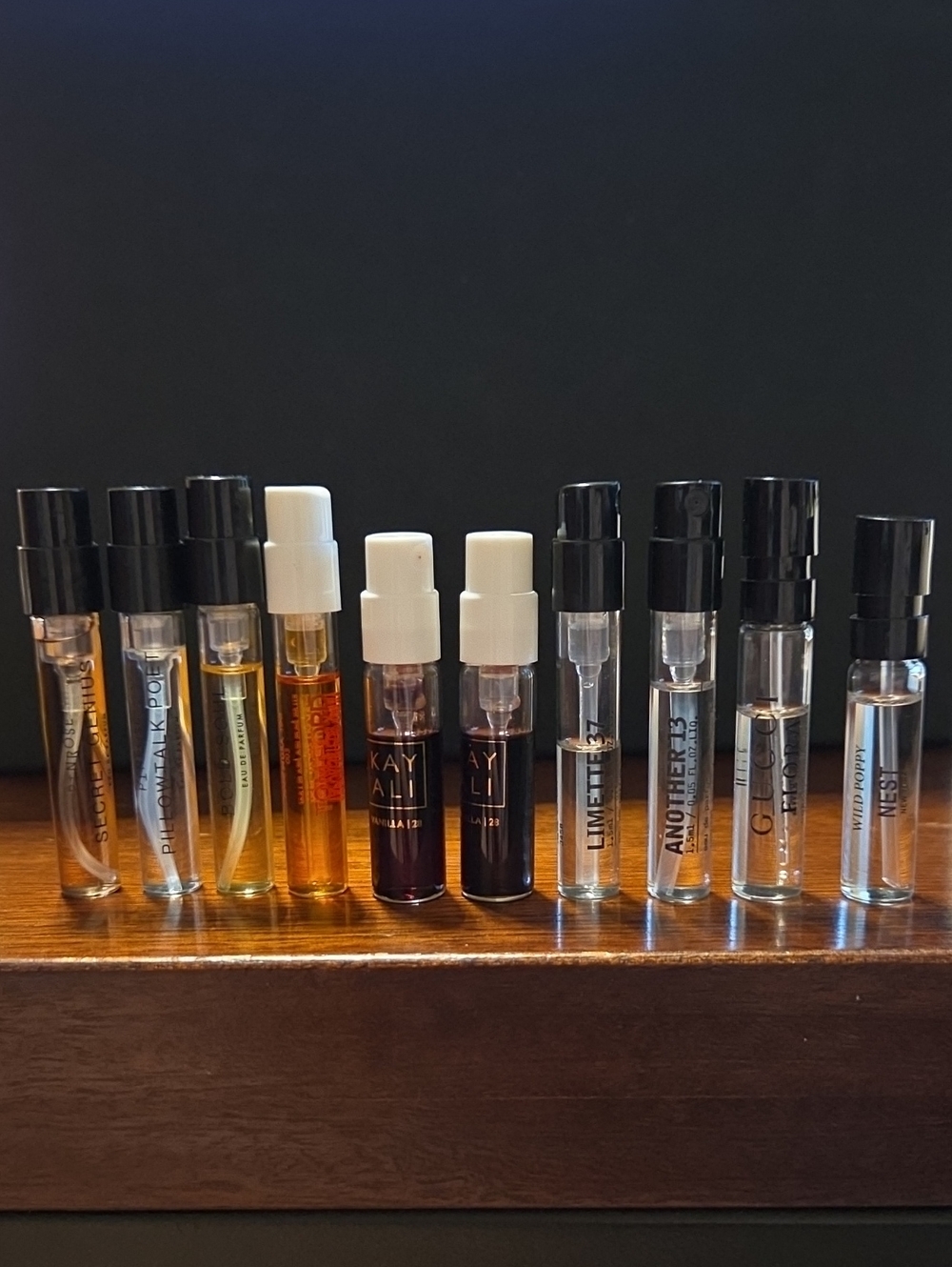10 LUXURY FRAGRANCE SAMPLES PINROSE KAY ALI GUCCI NEST TOM FORD LE LABO